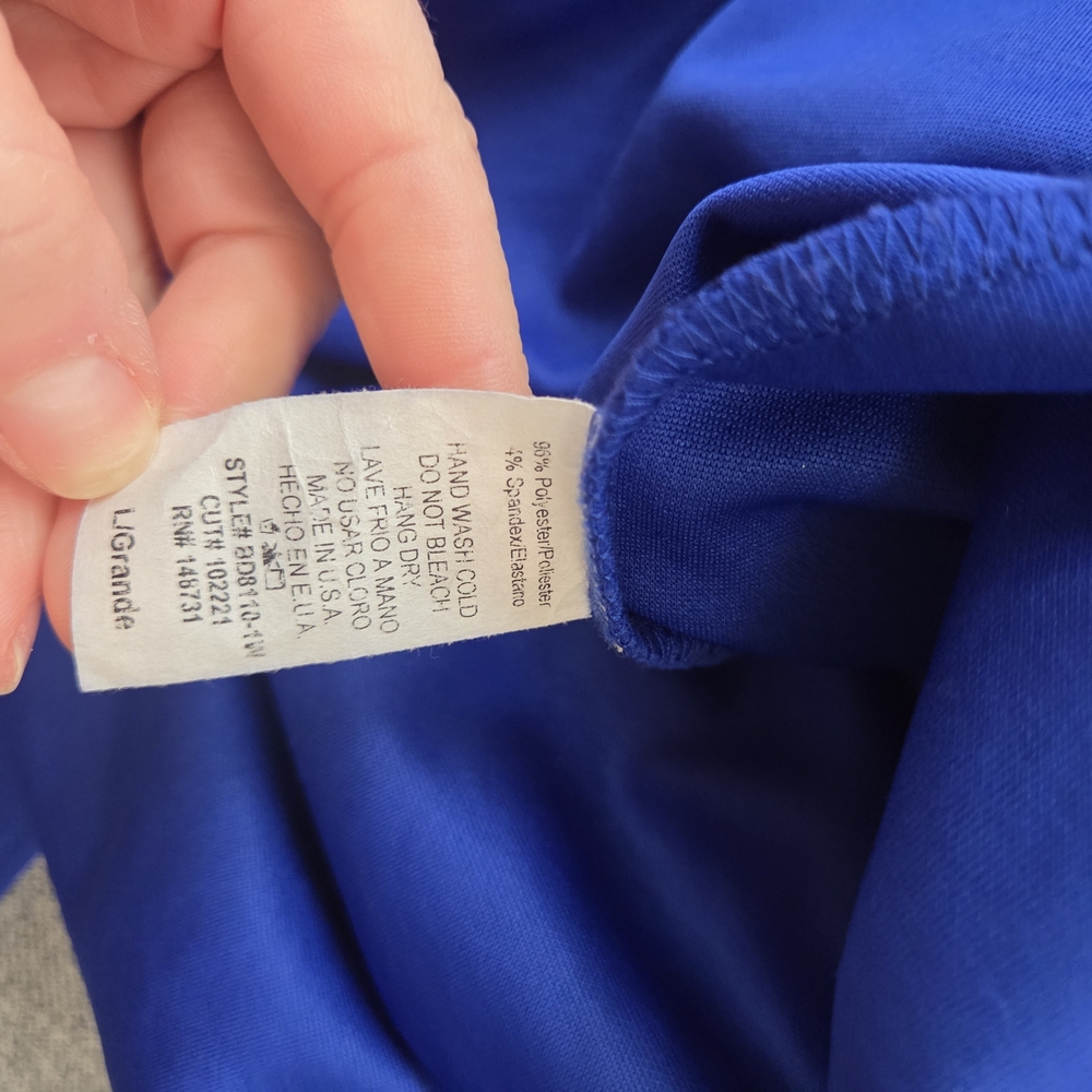 Windsor Cobalt Asymmetrical Dress - Picture 7 of 7